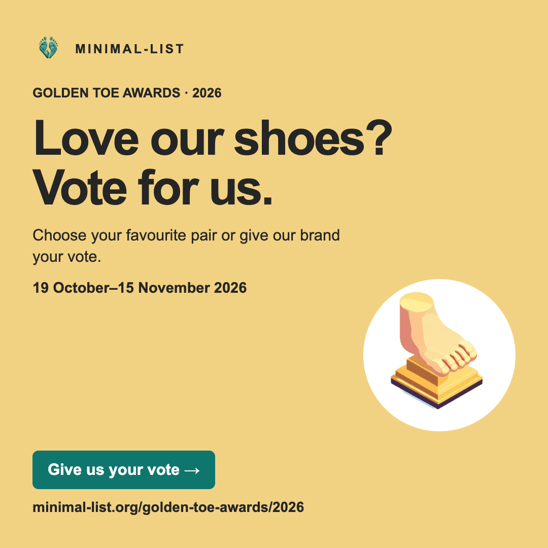 Golden Toe 2026 vote for our shoes, square post