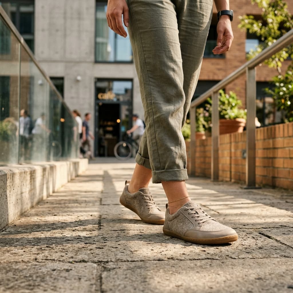 Barefoot shoes lifestyle photography