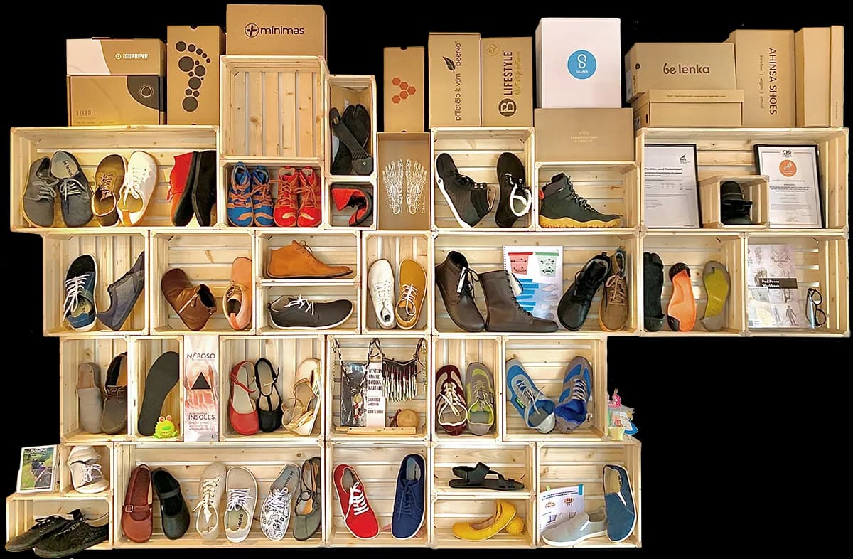 Barefoot shoe collection showroom